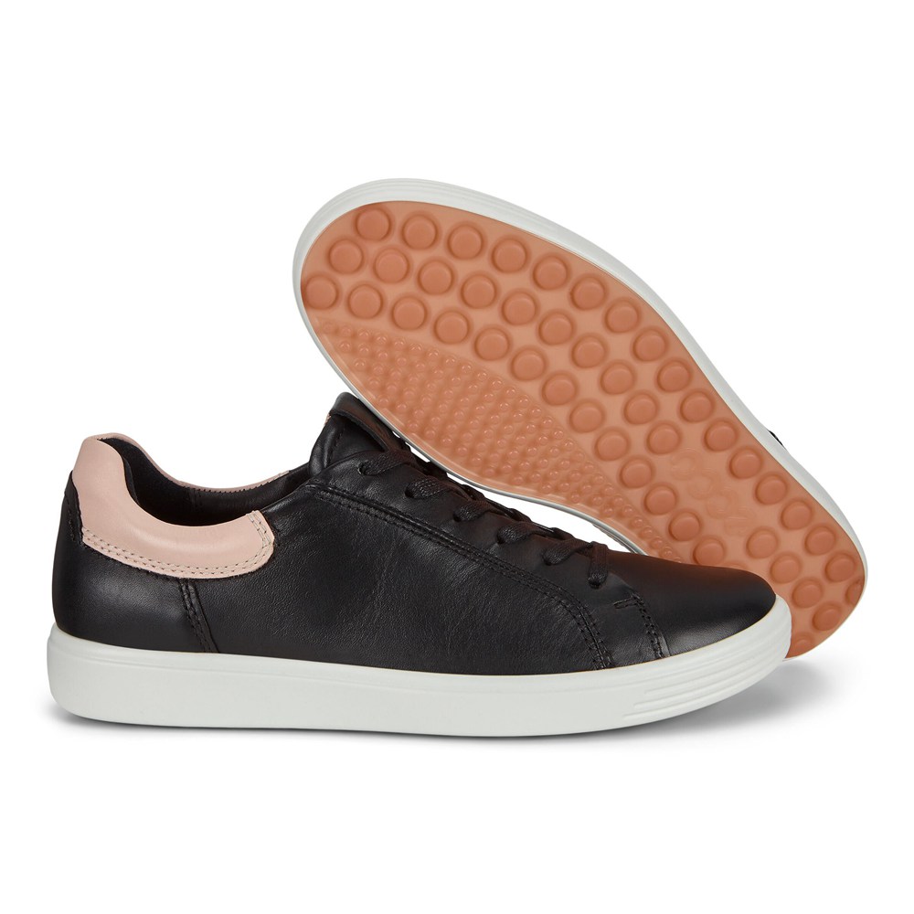 Womens Sneakers - ECCO Soft 7 Street - Black - 9510KQVIR